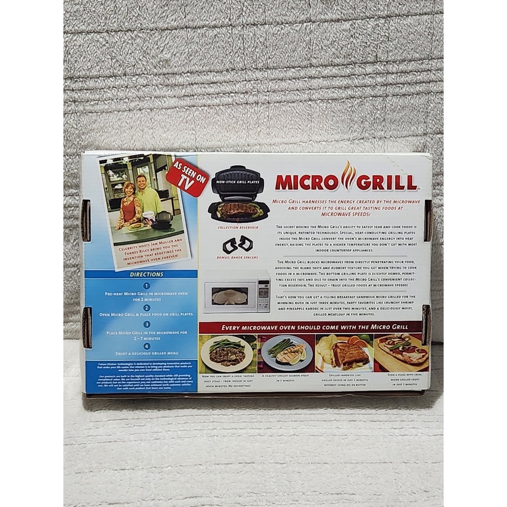 Body by Jake Micro Grill As Seen‎ on TV Microwave Oven Grill Original Box - Picture 2 of 6